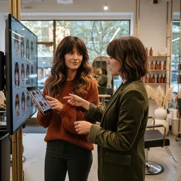 Cieniowane wosy z grzywk: modne cicia i stylizacje